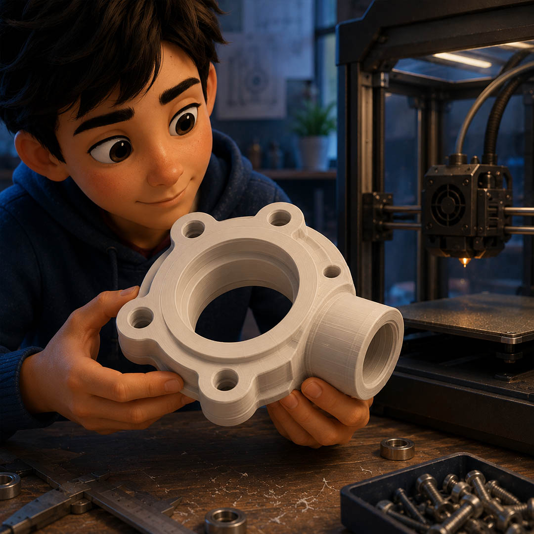 Prototipo físico obtenido mediante impresión 3D